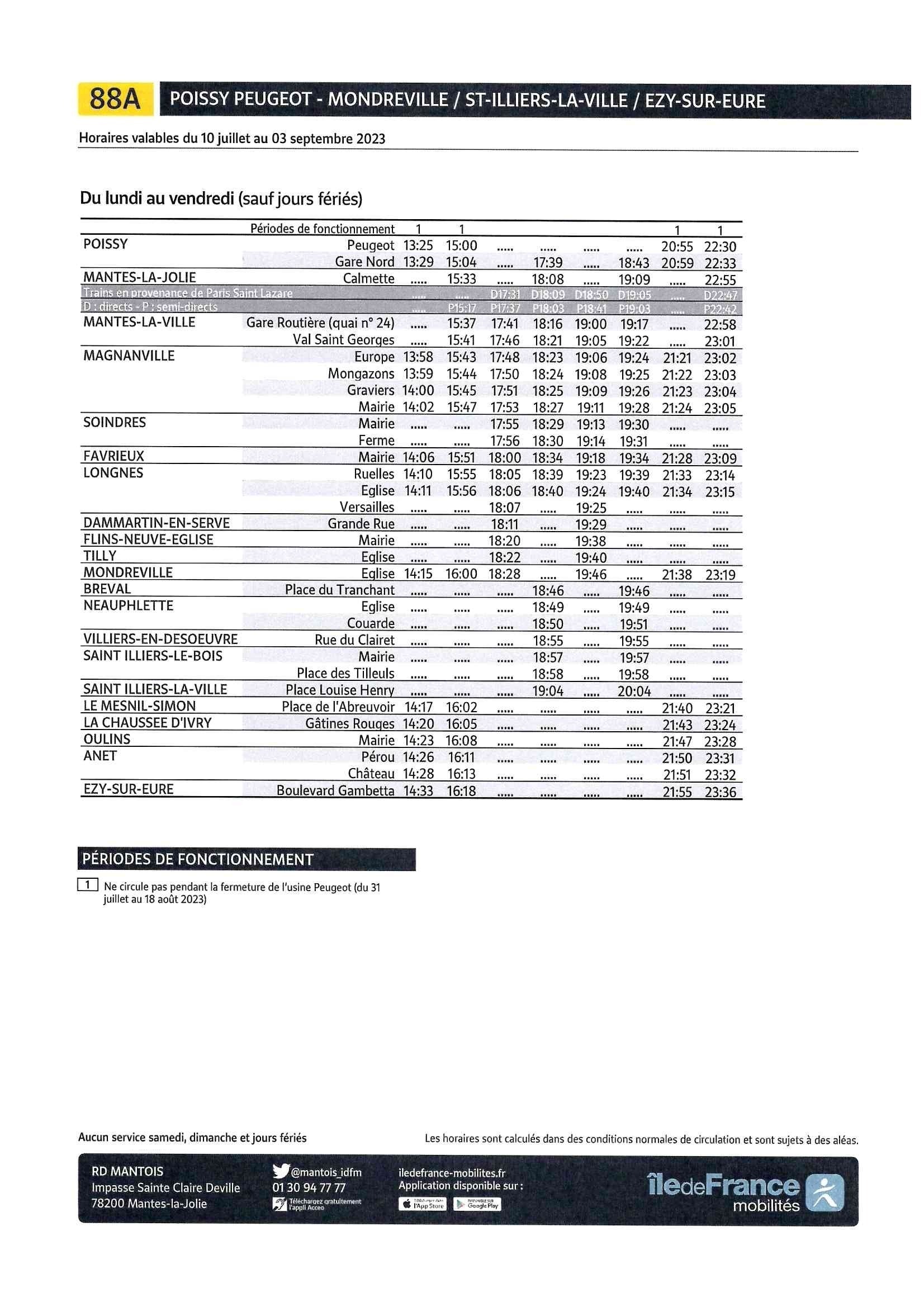 HORAIRES MANTOIS 01